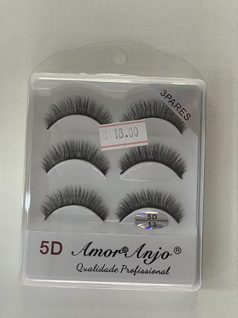 CÍLIOS 3 PARES AMOR ANJO 5D13