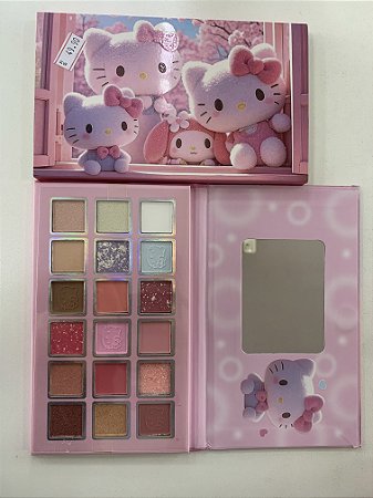 PALETA 18 CORES FAMILIA HELLO KITTY