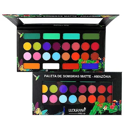 PALETA DE SOMBRAS 24 CORES AMAZÔNIA LUDURANA