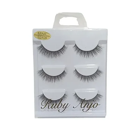 CÍLIOS 3 PARES 5DX08 RUBY ANJO