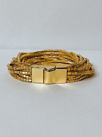 PULSEIRA CANUTILHO 14 VOLTAS DOURADA