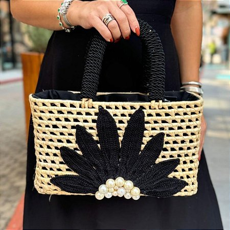 BOLSA FLOR PRETA