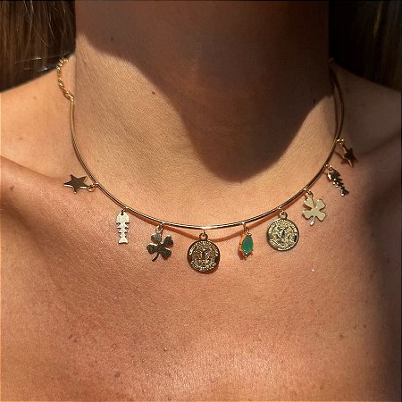 CHOCKER SIMBOLOS ESMERALDA FUSION