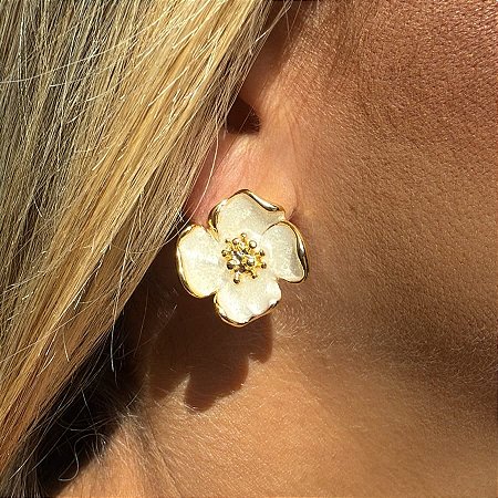 BRINCO MINI FLOR PEROLADA AMASSADA