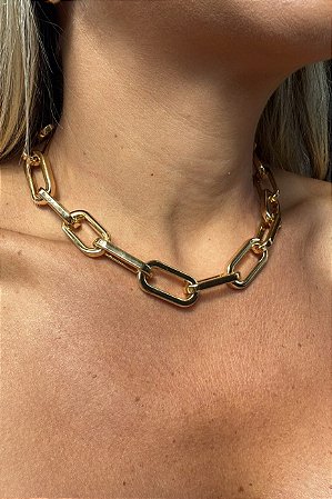 COLAR ELOS DOURADO