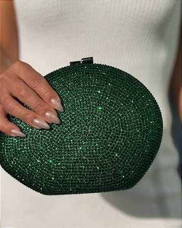 CLUTCH ZARA BRILHO VERDE