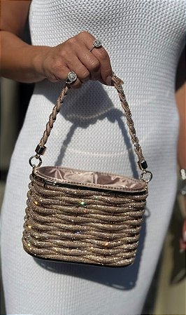 CLUTCH REDONDA CESTA ROSE