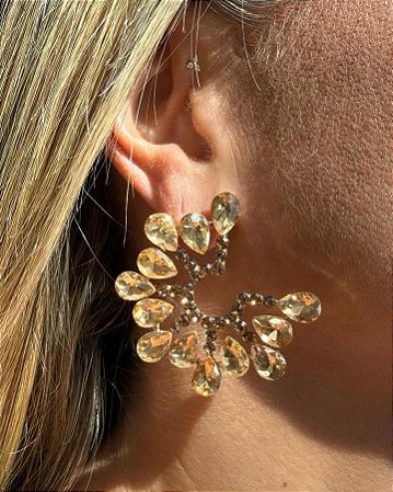 BRINCO GOTAS LATERAL AMARELA D