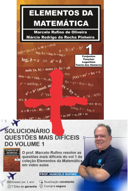 Volume 1 + Solucionário em Vídeo Aulas das Mais Difíceis