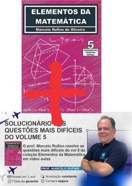Volume 5 + Solucionário em Vídeo Aulas das Mais Difíceis