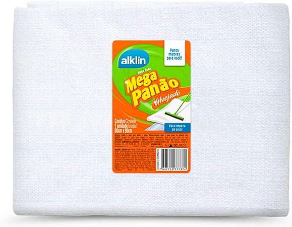 PANO MEGA PANÃO 80X90 ALVEJADO ALKLIN