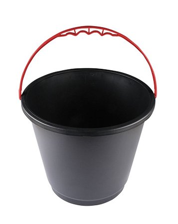 BALDE MULTI USO 12 LITROS PRETO  PRATIK