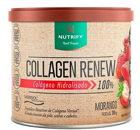 Collagen renew morango - 300g - Nutrify