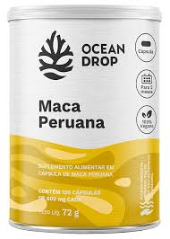 Maca Peruana - Pote 120 cápsulas 60 doses  - OCEAN DROP