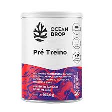 Pré Treino - Pote 120 cáps - 30 doses - OCEAN DROP