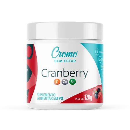 Cranberry + VIT C + Zinco + Selênio - 120g - Cromo Bem Estar