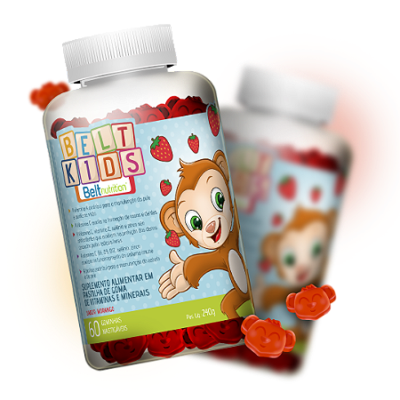 Belt Kids Vitamina Infantil - Polivitaminico e Polimineral - 240g