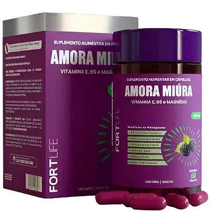 Amora Miura - 60 cáps - 1000mg - FORTLIFE