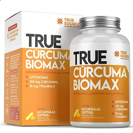 True Cúrcuma Biomax Lipossomal - 60 Cáps - True Source