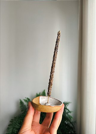 incensário LUA cerâmica artesanal