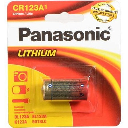 Pilha CR123A Lithium Panasonic - CR123A 3V