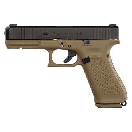 Pistola Glock G17FR Gen 5 Semi-Auto Calibre 9mm Coyote