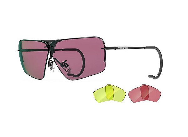 Óculos RE Ranger Edge Kit 3 Lentes RIACT A.I. para Tiro