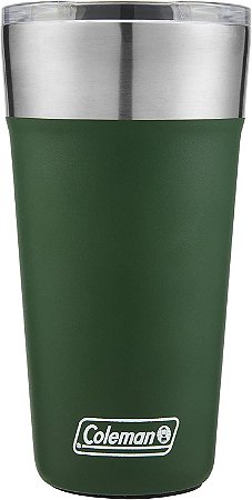 Copo Térmico p/ Bebidas Coleman Aço Inox Verde 600ml