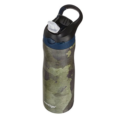 Garrafa Térmica Inox Autospout Ashland Chill com bico retrátil 591 ml Camuflado Contigo