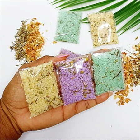 Escalda pés em sachê personalizado