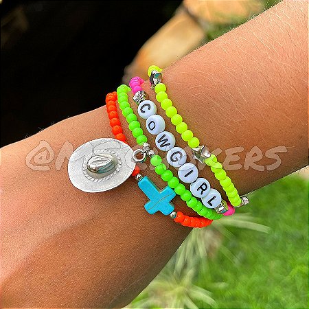 Mix Pulseiras Neon Cowgirl