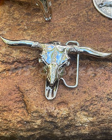 Fivela Crânio Longhorn