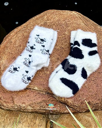 Meias Country Cano Longo - Vaca Felpuda