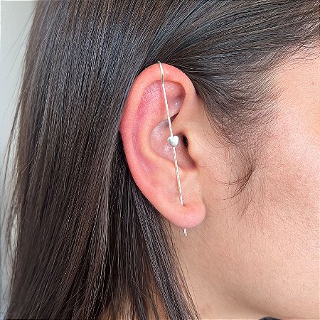 Brinco ear curff coração