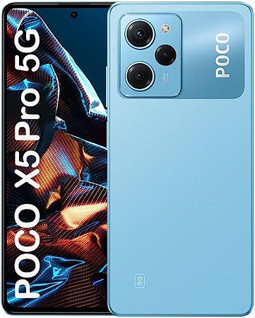 Smartphone xiaomi Poco X5 PRO 5G 256gb, 8gb ram - Azul