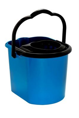 BALDE PLÁSTICO OVAL COM ESPREMEDOR 15L