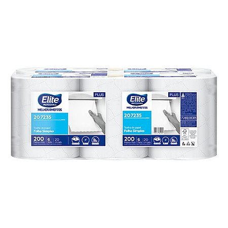 PAPEL TOALHA ROLO FOLHA SIMPLES - PLUS