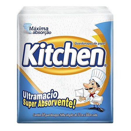 GUARDANAPO KITCHEN FOLHA SIMPLES GRANDE