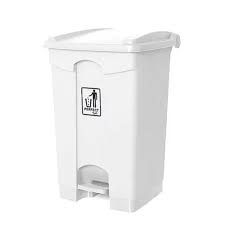 LIXEIRA C/ PEDAL PERFECT 35L BRANCA