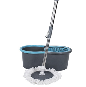 KIT BALDE COM MOP ROTATÓRIO COM CESTO DE PLÁSTICO SLIM