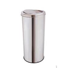LIXEIRA INOX COM TAMPA FLIP TOP