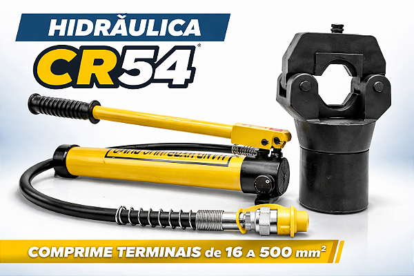 ALICATE HIDRÁULICO CR54 COMPRESSÃO DE TERMINAIS 16 A 500 mm² – CRIMPER