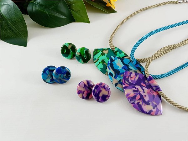 Coleção Policromática - Conjunto Maxi Colar