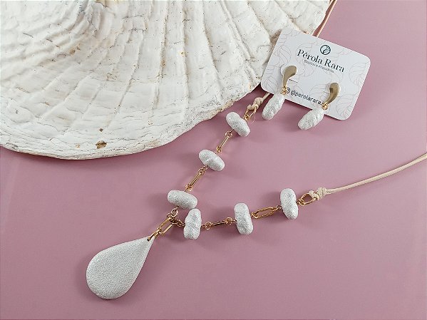 Conjunto Perolado - Dourado