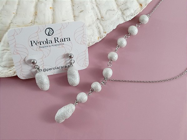 Conjunto Perolado - 10 Pérolas