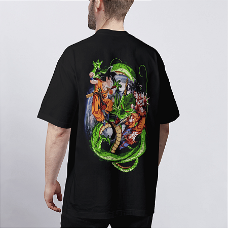 Camiseta Oversized Anime - Shenlong