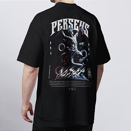 CAMISETA OVERSIZED PRETA PERSEUS