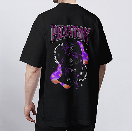 CAMISETA OVERSIZED PRETA PHANTOM