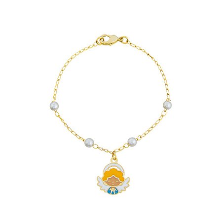 Pulseira infantil anjinho