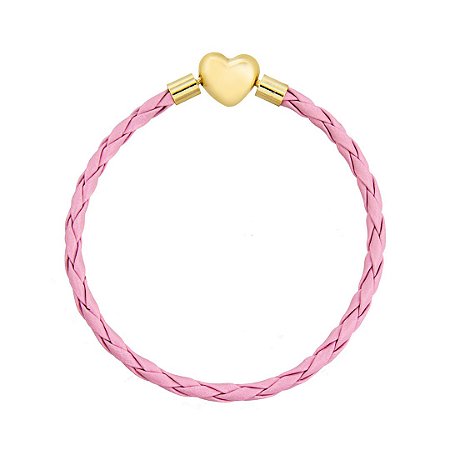 Pulseira de couro para berloques infantil